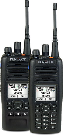image of two Kenwood two way radios