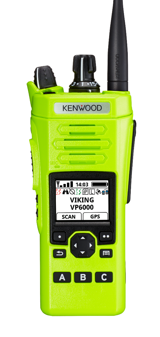 image of a Kenwood two way radio
